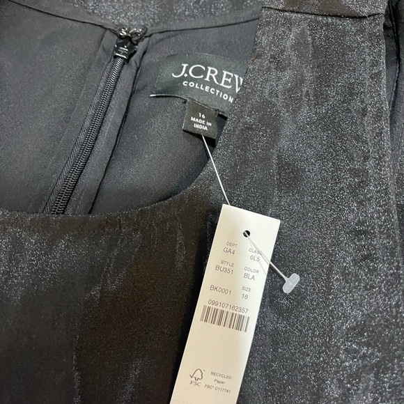 NWT J Crew Collection bubble-skirt drop-waist dress in organza BU351 - Picture 11 of 12